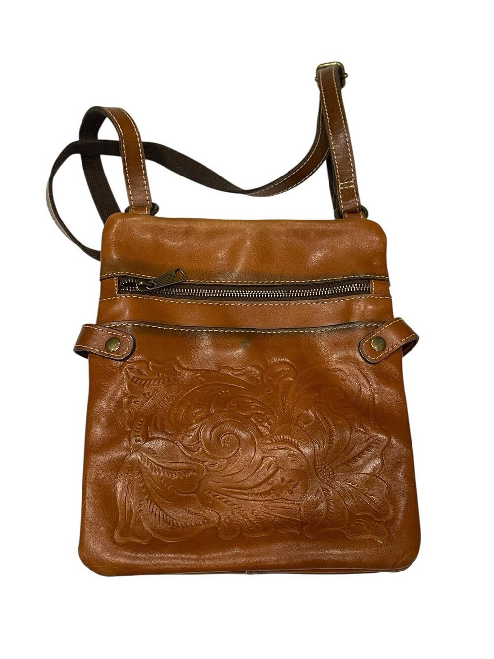Patricia Nash Prizzi Italian Leather Crossbody Bag